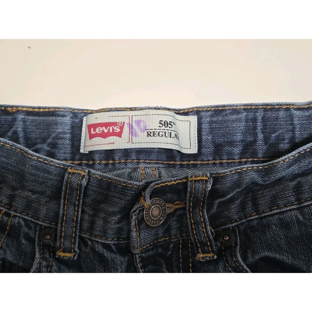 Youth 505 Levi's 10 Slim 23" X 25" Straight Leg‎ Denim Jeans Pants CG - Picture 4 of 9